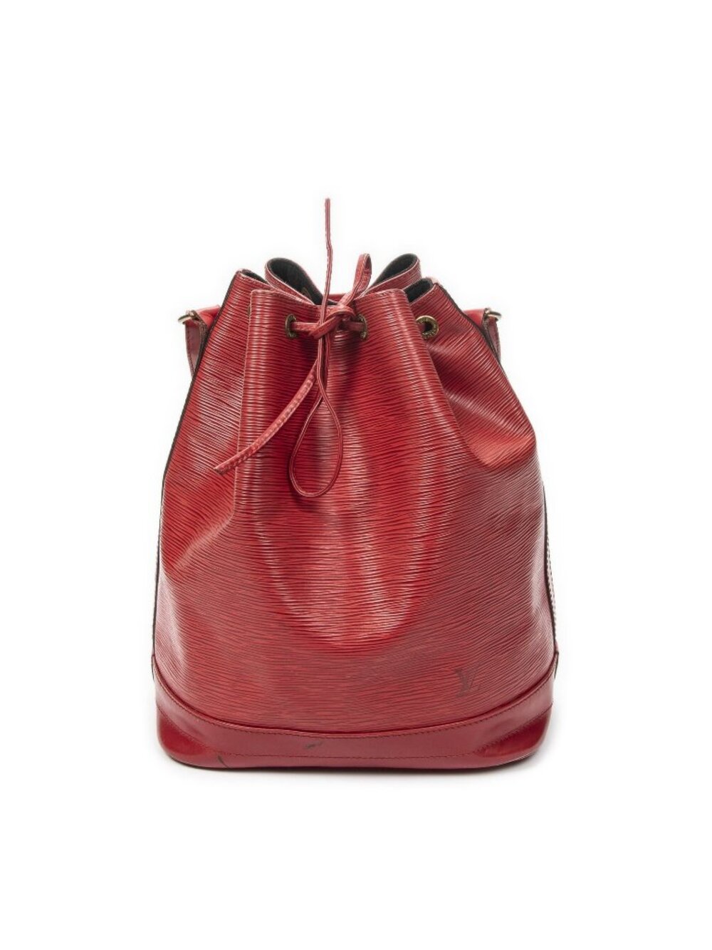 Louis Vuitton Noe Red Epi Bucket Bag